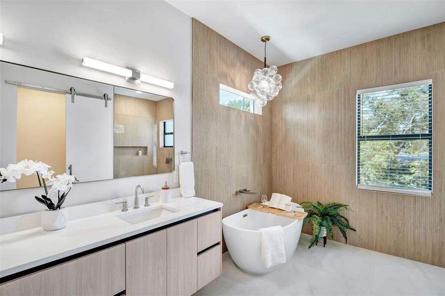 Furnished interior view inside a new home in , Tampa (Image 56).