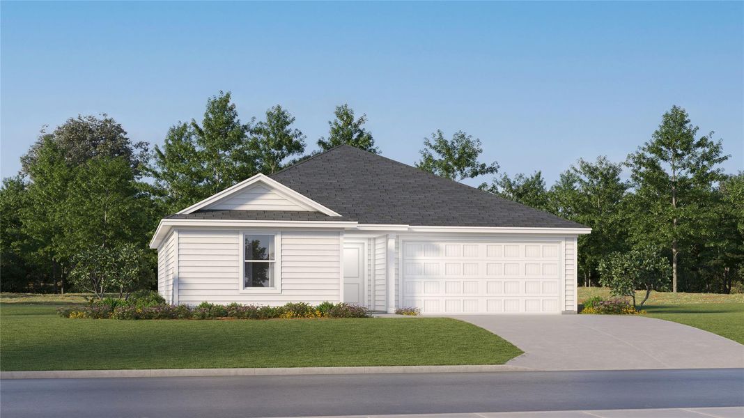 Front exterior of a new home in The Ridge at Knob Creek, Temple, TX, highlighting curb appeal (Image 25).