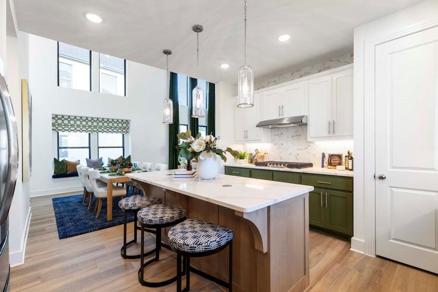 Furnished interior view inside a new home in Pomona: 40ft. lots, Manvel (Image 16).