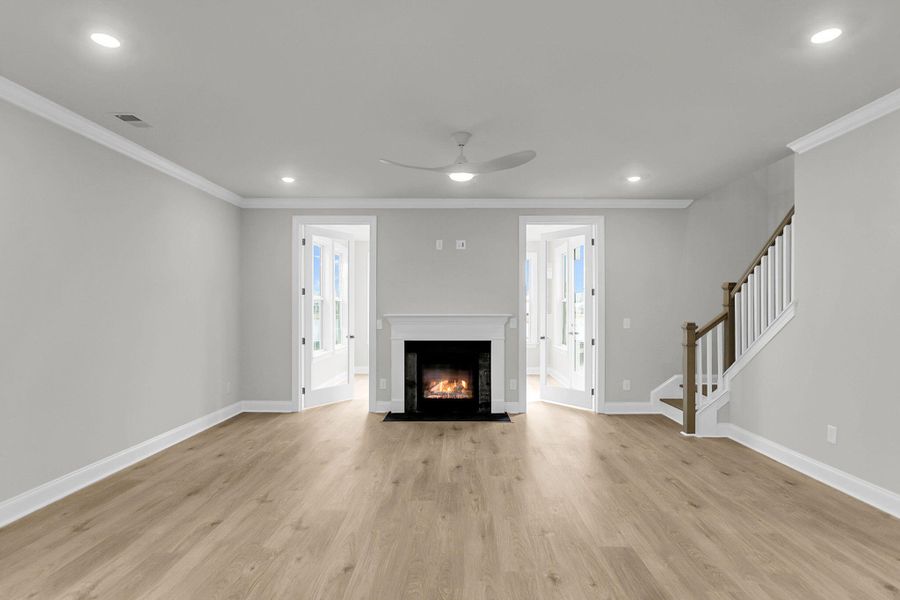 Spacious, unfurnished interior of a new home in Tidewater at Lakes of Cane Bay, Summerville (Image 27).