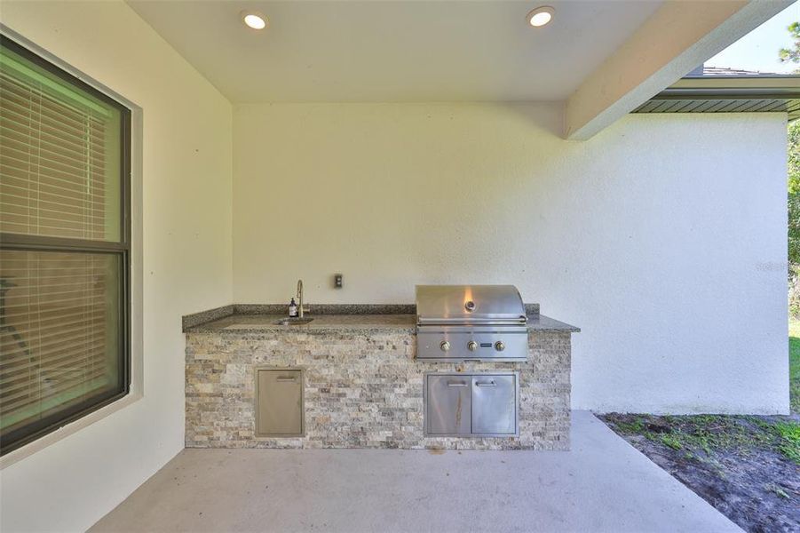 Exterior details and patio area of a home in Bella Terra, Hudson (Image 3).