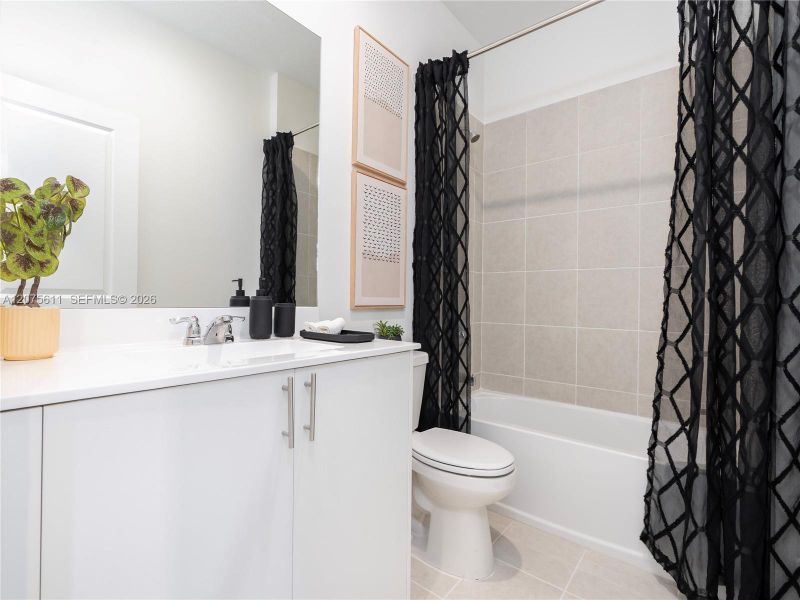 Furnished interior view inside a new home in Wildwood Groves, Miami (Image 7).