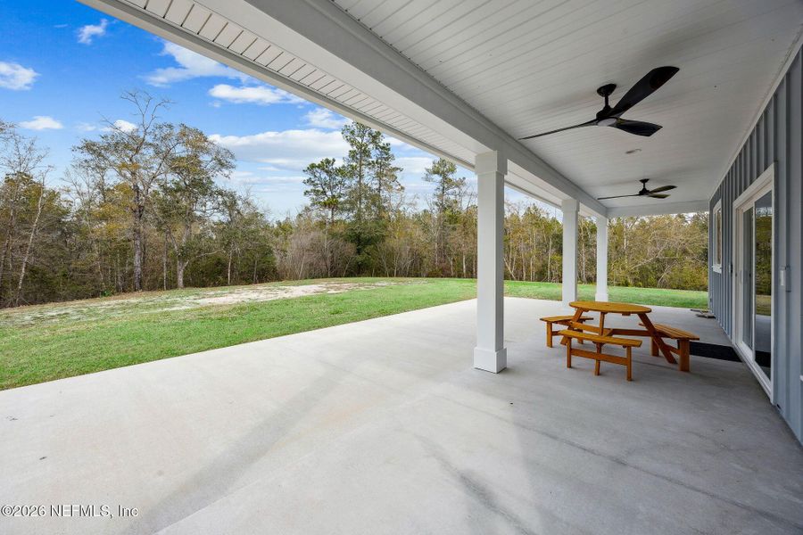 Exterior details and patio area of a home in , Bryceville (Image 25).