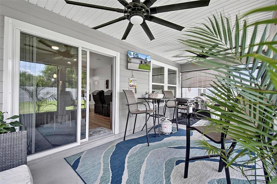 Exterior details and patio area of a home in , Flagler Beach (Image 34). Exterior details and patio area of a home in , Flagler Beach (Image 34).