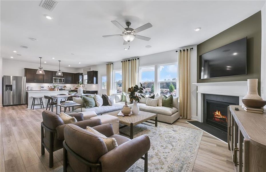 Furnished interior view inside a new home in Haverhill Estates, Dacula (Image 4).