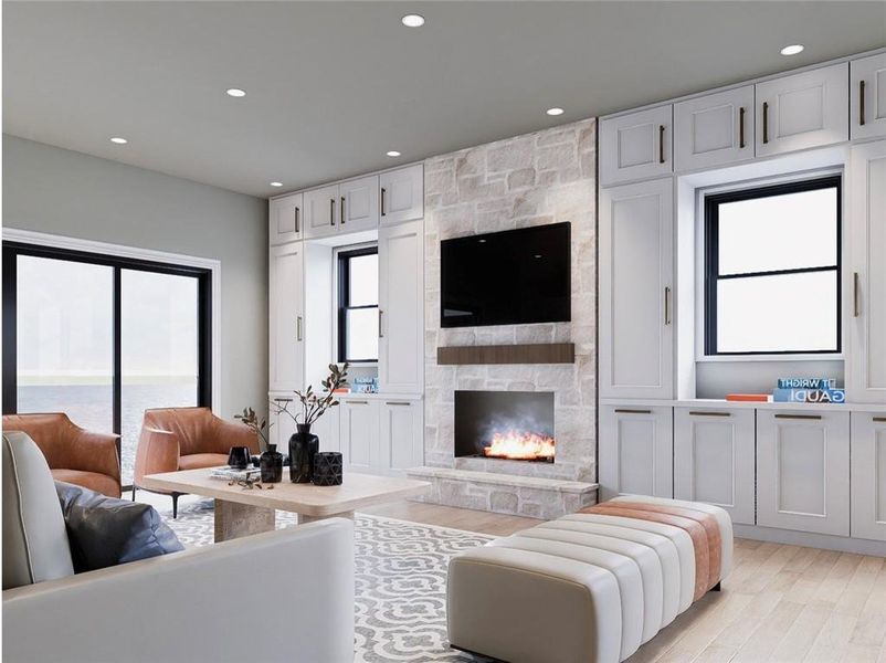 Furnished interior view inside a new home in , Decatur (Image 9).