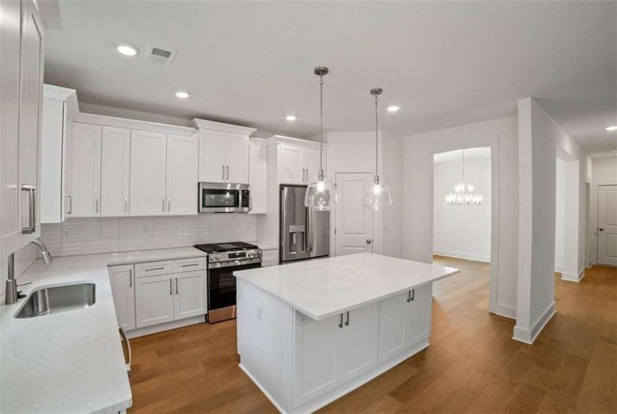Furnished interior view inside a new home in The Villages at Whites Mill, Decatur (Image 5).