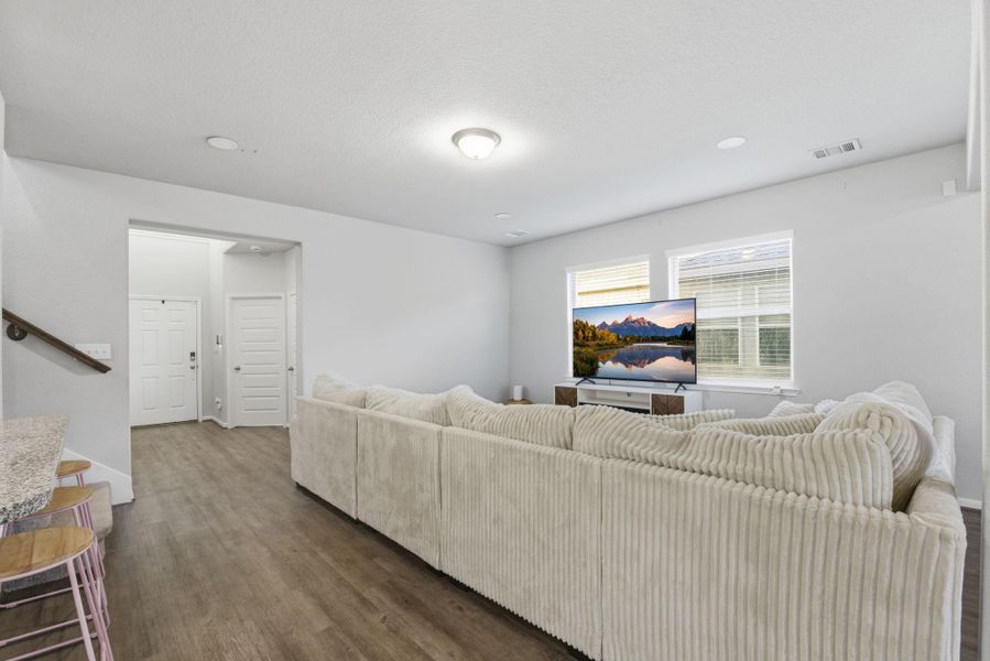 Furnished interior view inside a new home in Legends Bay, Baytown (Image 5). Furnished interior view inside a new home in Legends Bay, Baytown (Image 5).