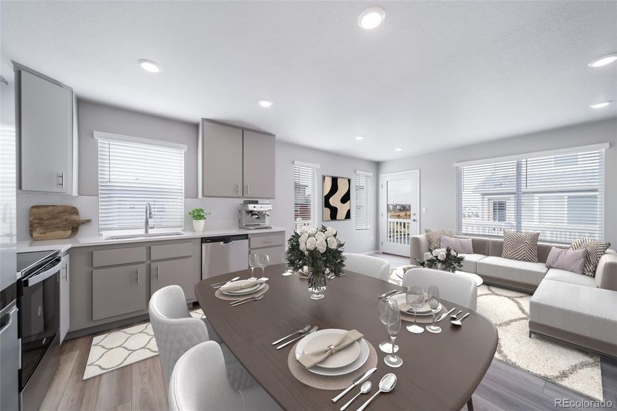 Furnished interior view inside a new home in , Commerce City (Image 7). Furnished interior view inside a new home in , Commerce City (Image 7).