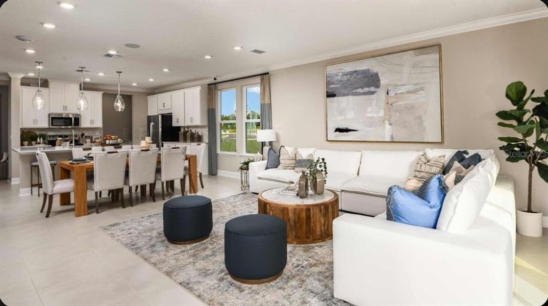 Furnished interior view inside a new home in Colbert Landings, Palm Coast (Image 5). Furnished interior view inside a new home in Colbert Landings, Palm Coast (Image 5).