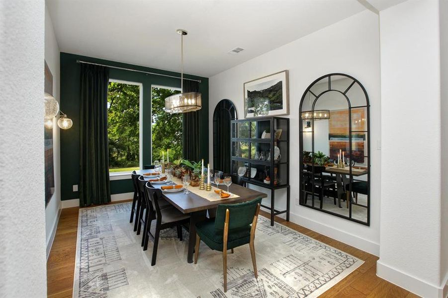 Furnished interior view inside a new home in Trinity Falls 60, McKinney (Image 15). Furnished interior view inside a new home in Trinity Falls 60, McKinney (Image 15).
