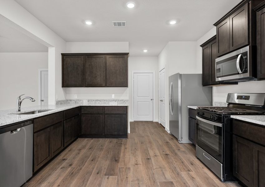 The kitchen has energy efficient appliances. The kitchen has energy efficient appliances.