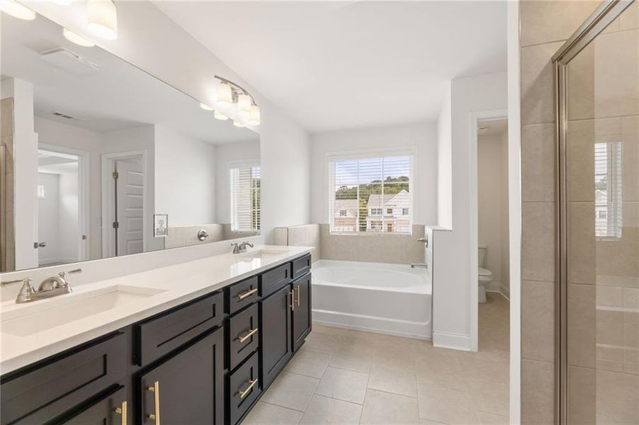 Furnished interior view inside a new home in Clark Farms, Flowery Branch (Image 11).