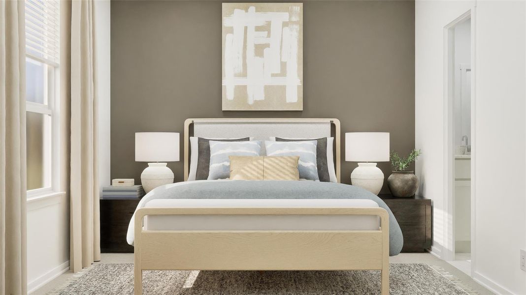 Furnished interior view inside a new home in Cotton Brook, Hutto (Image 15). Furnished interior view inside a new home in Cotton Brook, Hutto (Image 15).