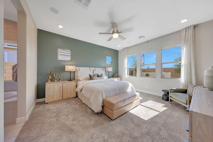 Representative furnished interior of a home built from the Crimson by Mattamy Homes in Miravida, Surprise (Image 32).