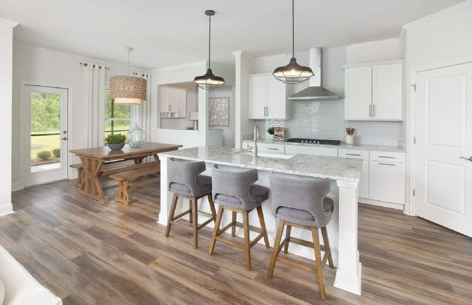 Furnished interior view inside a new home in Sea Island Preserve, Johns Island (Image 15).