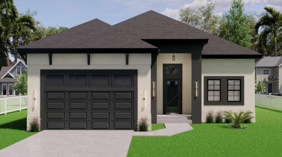 Front exterior of a new home in , Port Charlotte, FL, highlighting curb appeal (Image 1). Front exterior of a new home in , Port Charlotte, FL, highlighting curb appeal (Image 1).