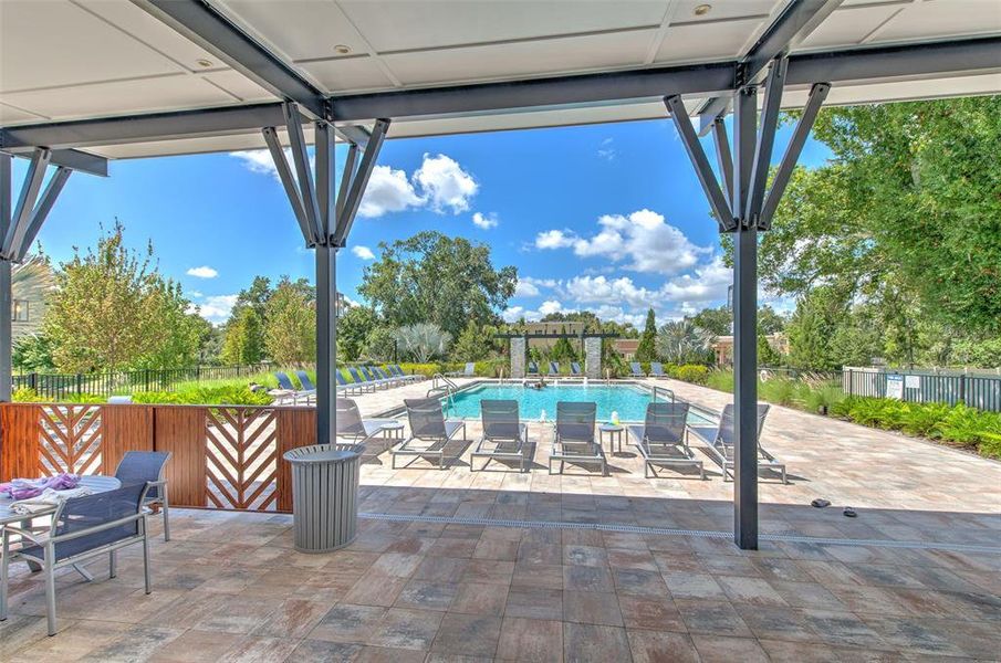 Exterior details and patio area of a home in Bloomingdale Townes, Brandon (Image 26).