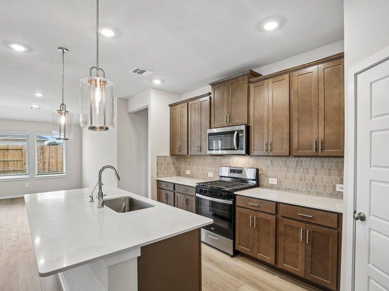 Furnished interior view inside a new home in Heights of Barbers Hill, Baytown (Image 6).