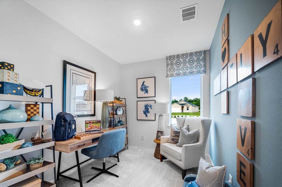 Furnished interior view inside a new home in Bridge Creek 45s and 50s, Cypress (Image 13).