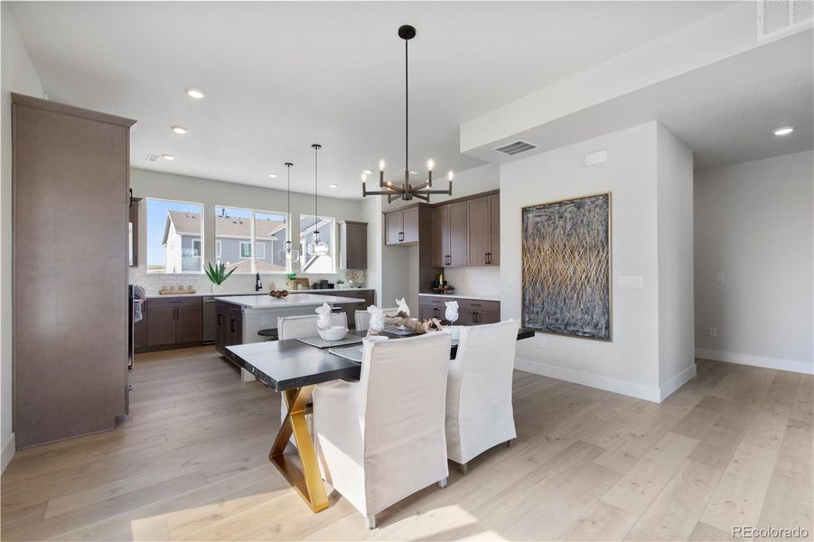 Furnished interior view inside a new home in Dillon Pointe - Skyview, Broomfield (Image 6).