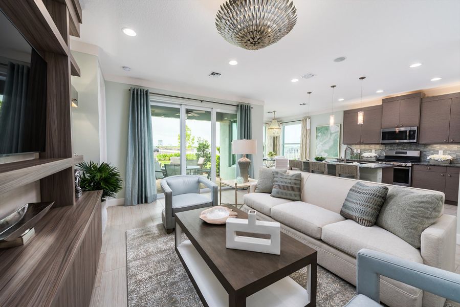 Representative furnished interior of a home built from the Ibis by GL Homes in Valencia Parc at Riverland, Port St. Lucie (Image 7).