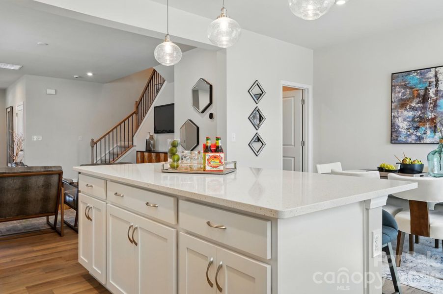 Furnished interior view inside a new home in Arbor Chase, Clover (Image 4). Furnished interior view inside a new home in Arbor Chase, Clover (Image 4).