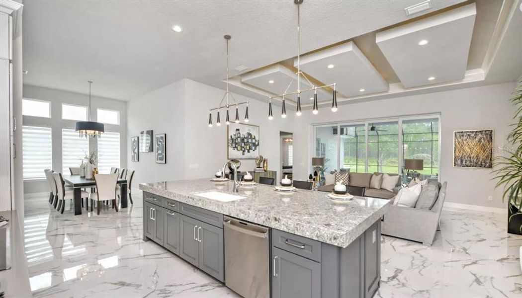 Furnished interior view inside a new home in Plantation Bay, Ormond Beach (Image 19). Furnished interior view inside a new home in Plantation Bay, Ormond Beach (Image 19).