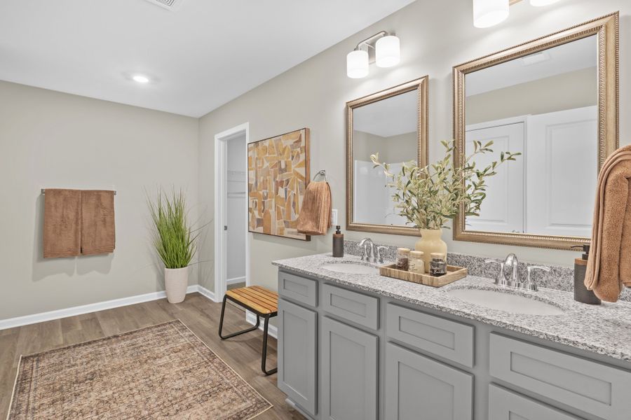 Representative furnished interior of a home built from the Myrtle A by McGuinn Homes in Crystal Downs, Sumter (Image 26).