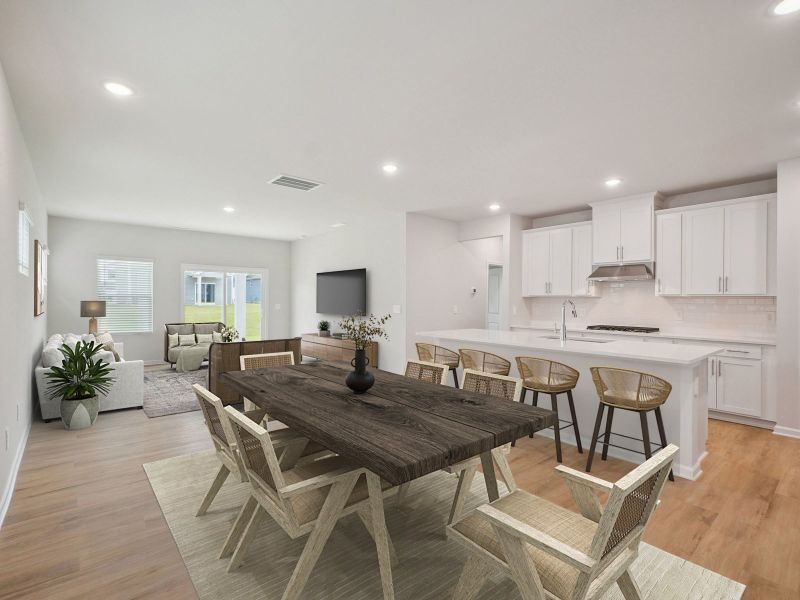 Furnished interior view inside a new home in Marshburn Landing - Classic Series, Wendell (Image 6).
