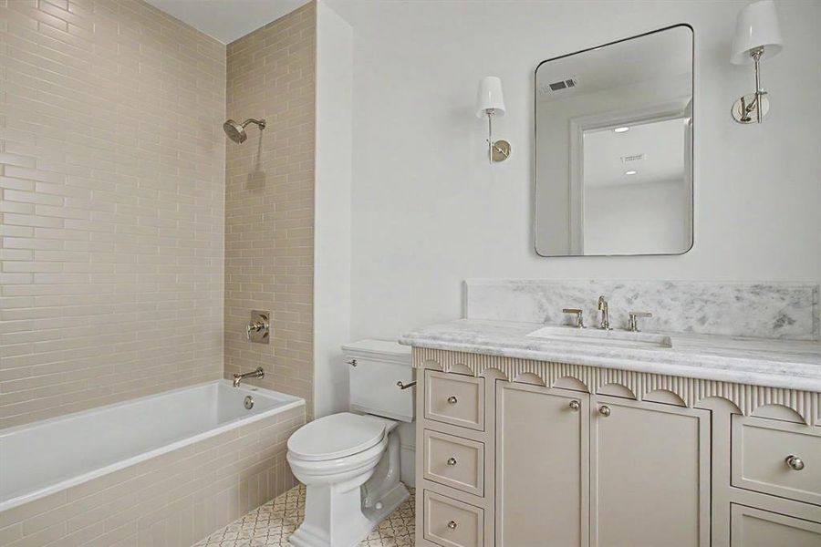 Furnished interior view inside a new home in , Aledo (Image 11).