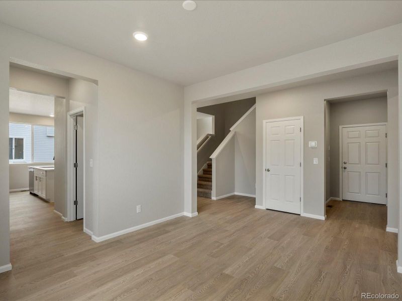 Spacious, unfurnished interior of a new home in Buffalo Highlands: The Canyon Collection, Commerce City (Image 19). Spacious, unfurnished interior of a new home in Buffalo Highlands: The Canyon Collection, Commerce City (Image 19).