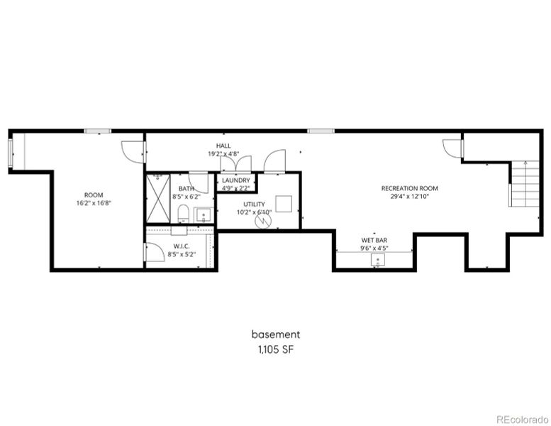 2D floor plan layout of this home in , Denver, CO (Image 5). 2D floor plan layout of this home in , Denver, CO (Image 5).