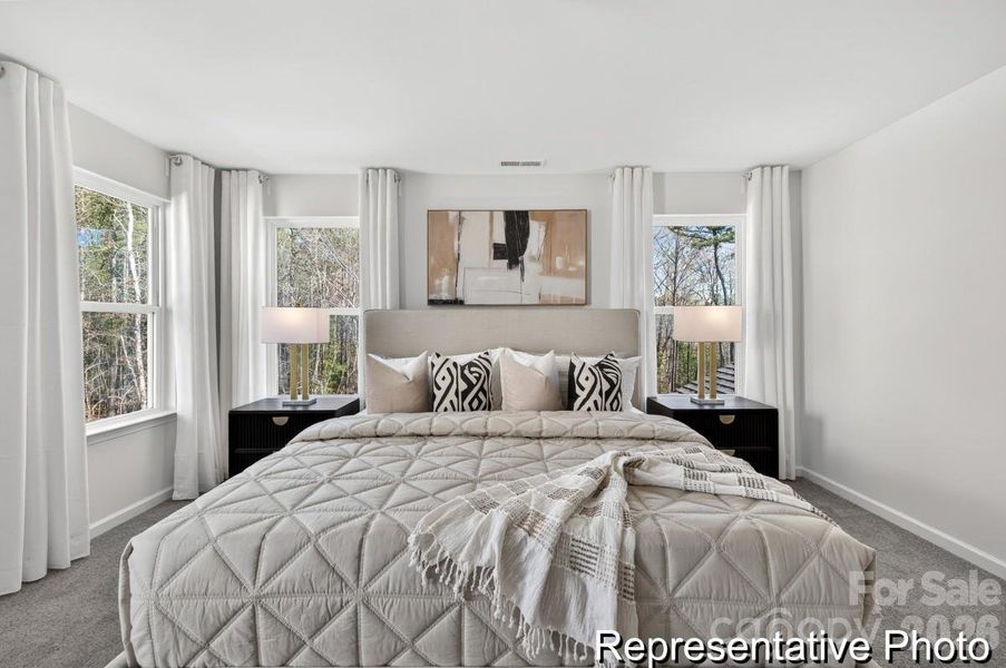 Furnished interior view inside a new home in Morgan Hills, Albemarle (Image 26).