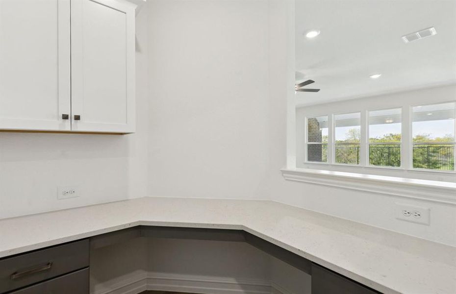 Planning Center off kitchen and dining area Planning Center off kitchen and dining area