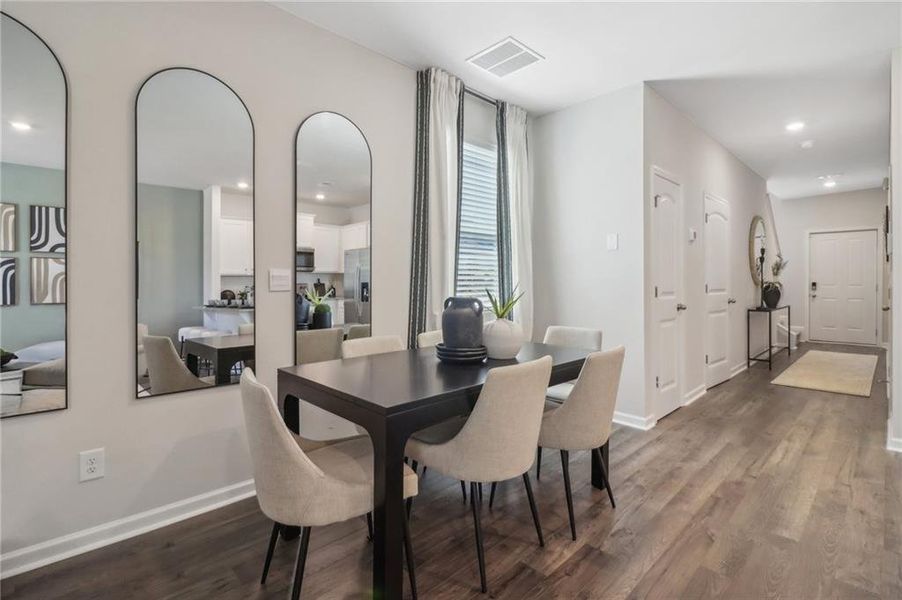 Furnished interior view inside a new home in , Atlanta (Image 13).