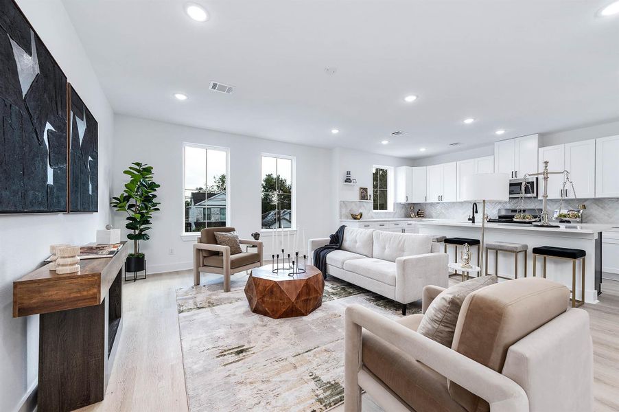 Furnished interior view inside a new home in , Houston (Image 24).