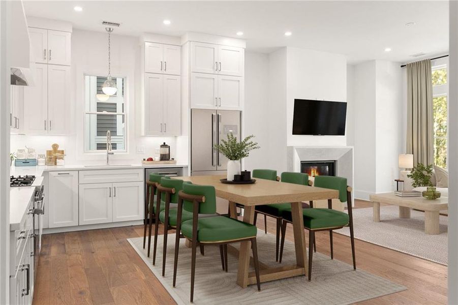 Furnished interior view inside a new home in , Chattahoochee Hills (Image 9).