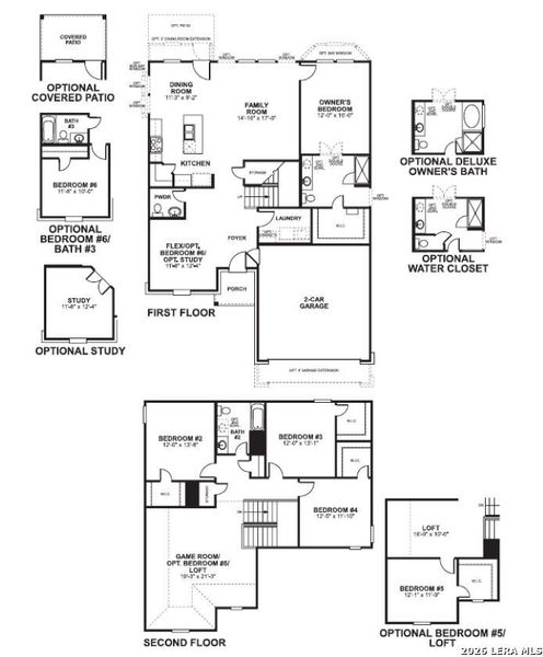 2D floor plan layout of this home in Hickory Ridge, Elmendorf, TX (Image 2). 2D floor plan layout of this home in Hickory Ridge, Elmendorf, TX (Image 2).