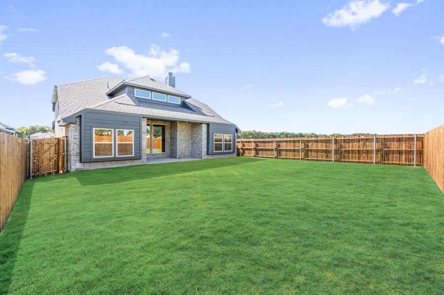 Exterior details and patio area of a home in Anderson Crossing, Trenton (Image 18). Exterior details and patio area of a home in Anderson Crossing, Trenton (Image 18).
