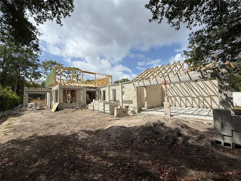 In-progress construction of a new home in , Winter Park, FL (Image 4).