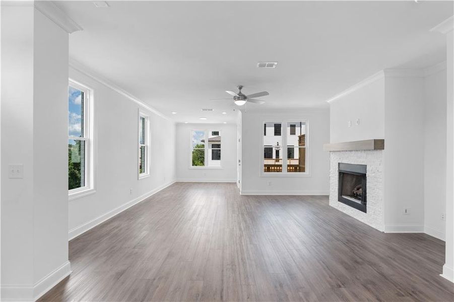 Spacious, unfurnished interior of a new home in Millcroft Townhomes, Buford (Image 22).