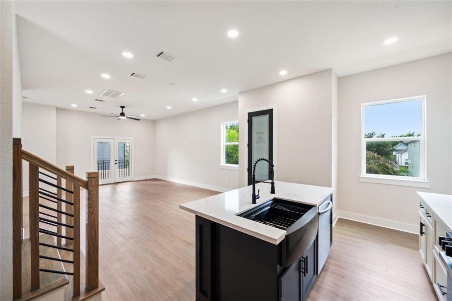 Furnished interior view inside a new home in , Houston (Image 9). Furnished interior view inside a new home in , Houston (Image 9).