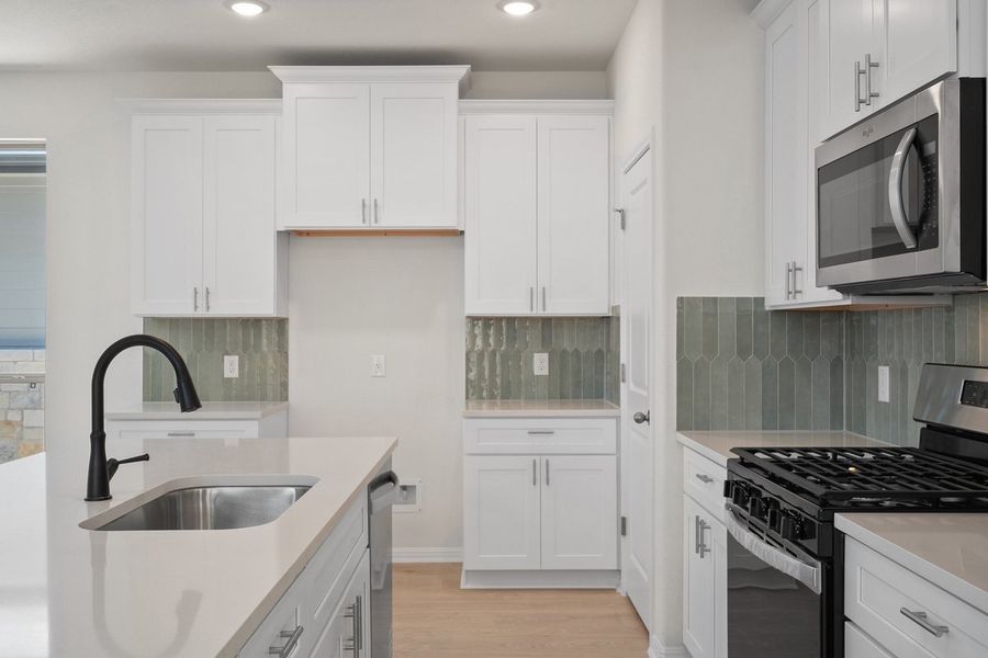 Furnished interior view inside a new home in Crosswinds, Kyle (Image 32). Furnished interior view inside a new home in Crosswinds, Kyle (Image 32).