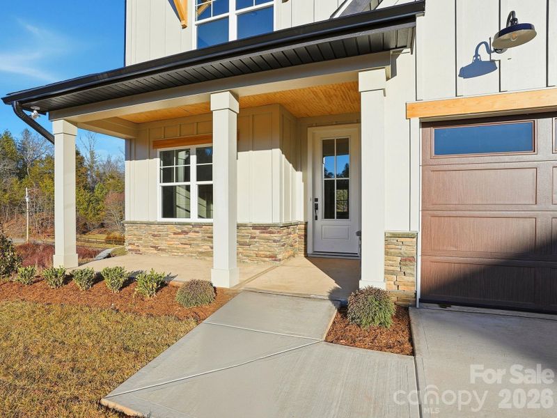 Exterior details and patio area of a home in , Weaverville (Image 26).