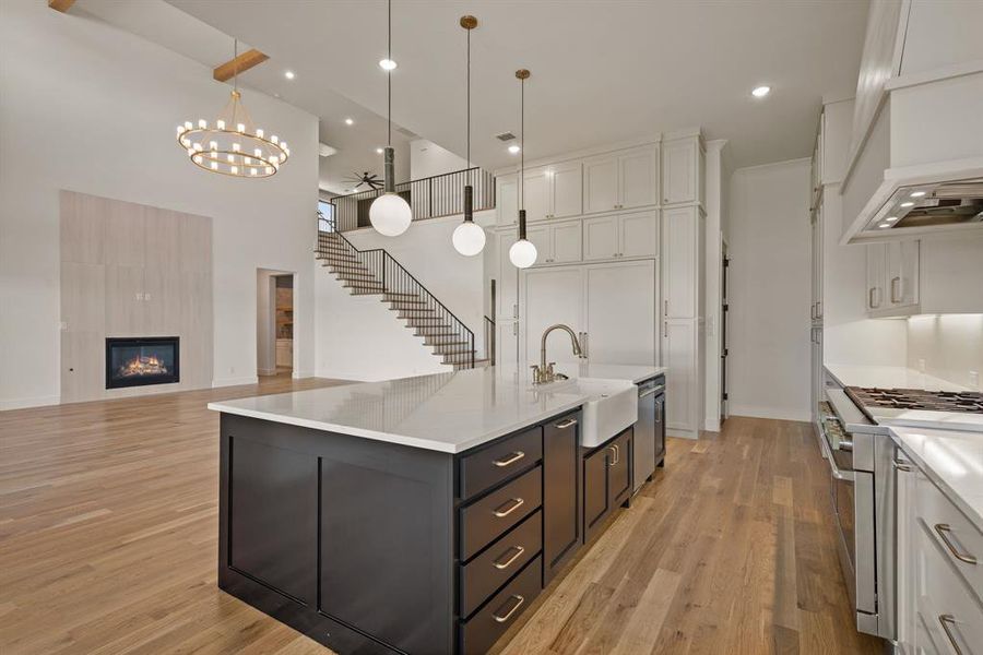 Furnished interior view inside a new home in Montclair, Prosper (Image 3). Furnished interior view inside a new home in Montclair, Prosper (Image 3).