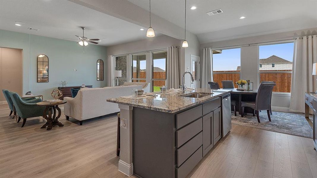 Furnished interior view inside a new home in Lakeview Pointe, Grand Prairie (Image 13).