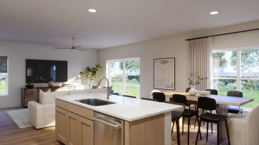 Representative furnished interior of a home built from the Marina by Risewell Homes in Beresford Woods, Deland (Image 4).