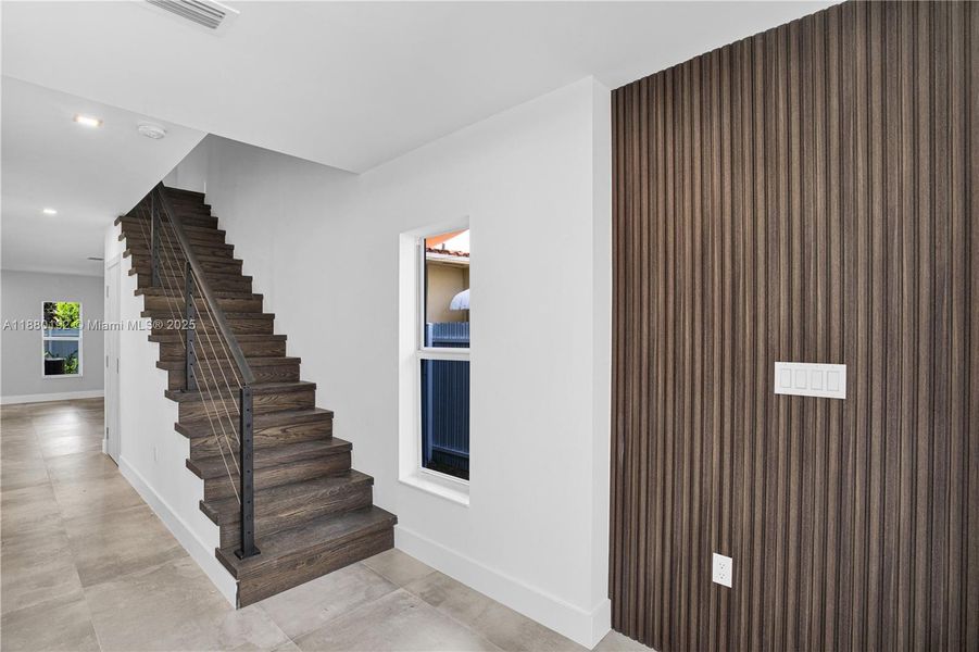 Furnished interior view inside a new home in , Miami (Image 10).