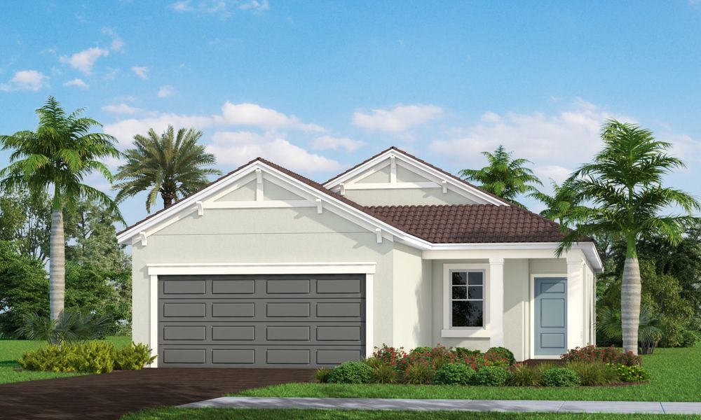 Representative exterior photo of a completed home built from the Liberty 4 by Neal Communities in Palmera, Venice, FL (Image 22).